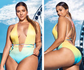 Maillot de bain une pièce côtelé Mapale 6687X imprimé en couleur